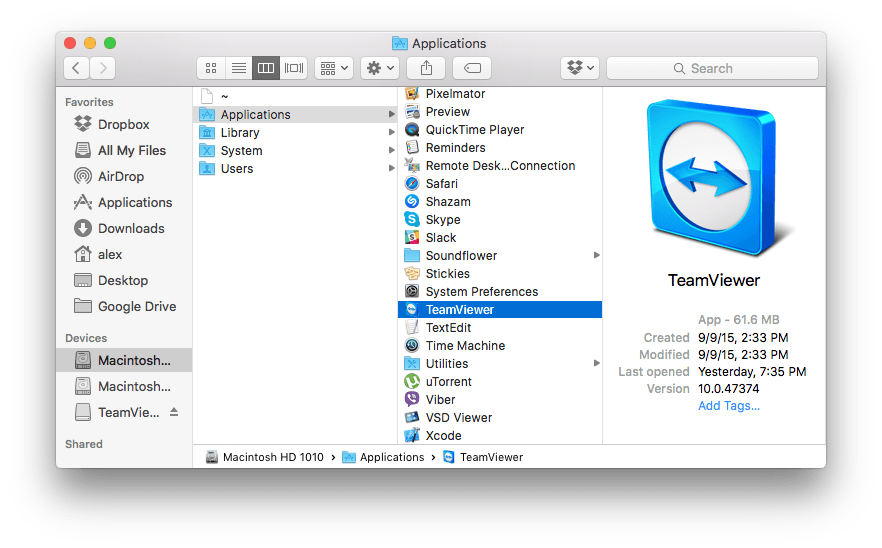 teamviewer for mac lion